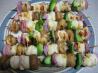 Garlic Scallop Kebabs. Recipe by Kelly0412