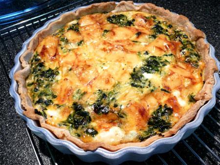 Quick & Easy Spinach Quiche. Photo by Mikekey