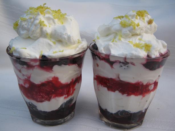 Macerated Berries With Whipped Cream. Photo by Chabear01