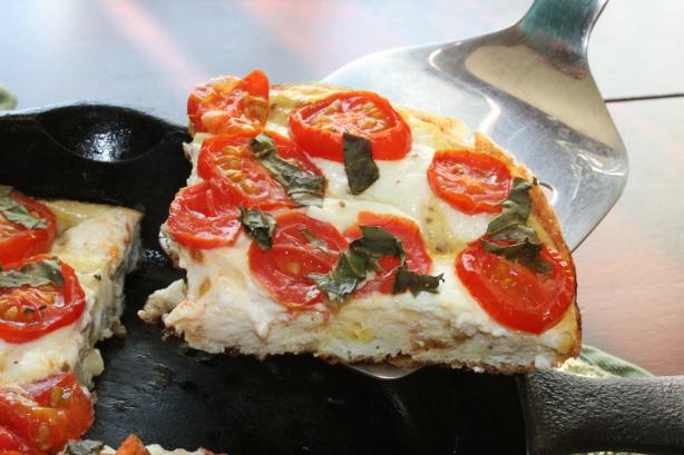 Tomato, Basil and Goat Cheese Frittata (For One). Photo by Emily Elizabeth