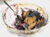 Gluten Free Blueberry Cherry Crumble. Recipe by Elana's Pantry