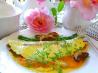Asparagus, Mushroom and Cheese Omelet With Herbs. Recipe by BecR