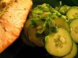 Salmon, Cucumber Chili Salad. Photo by stormylee