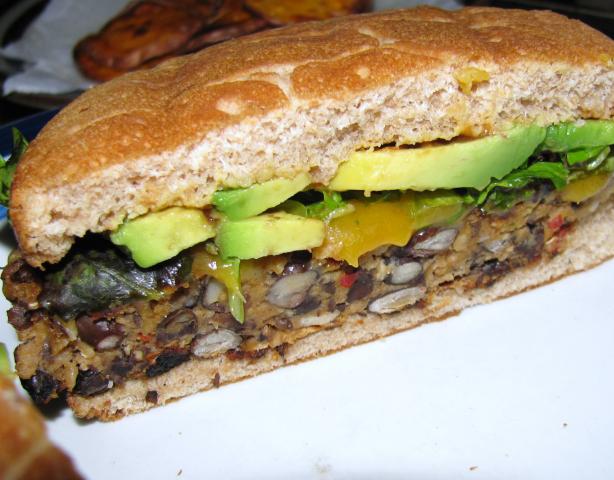 Spicy Black Bean Burgers. Photo by zaar junkie