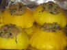Rice Stuffed Sunburst / Patty Pan Summer Squash. Recipe by magpie diner