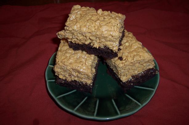 Peanut Butter Crispy Brownies. Photo by tazdevilfan