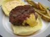 Jucy Lucy Cheeseburger. Recipe by Bay Laurel