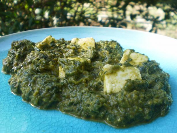 I Love Palak Paneer (Spinach and Cheese Curry). Photo by breezermom