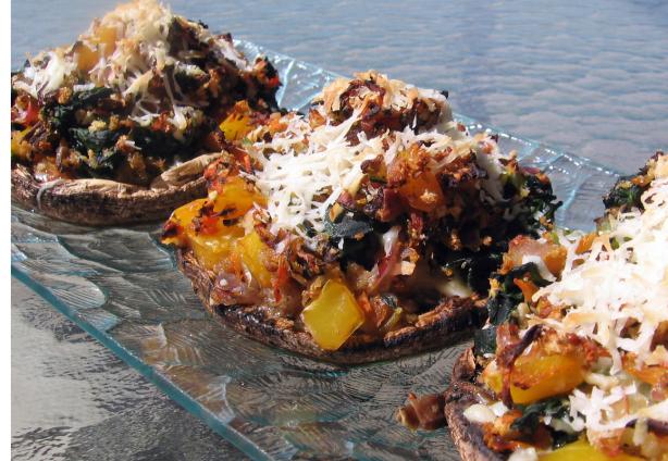 Veggie Filled Portobello Mushrooms. Photo by Dreamer in Ontario
