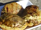 Grilled Pesto Stuffed Chicken Thighs