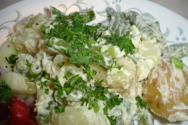 Dijon Potato Salad With Green Beans. Photo by BakinBaby