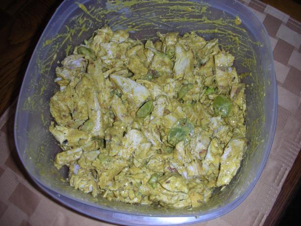 Chicken Salad Curry With Na'an. Photo by JackieOhNo!