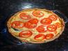 Quiche with Tomato, Basil, and Garlic. Recipe by Tish