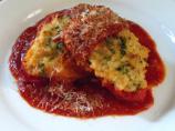 Four Cheese Arborio Stuffed Red Bell Peppers