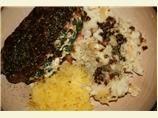 Roasted Garlic Stuffed Steak with Garlic Mashers and Balsamic Cream Sauce(VERY EASY)