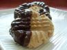 White Lily Chocolate Dipped Peanut Butter Cookies. Recipe by DeniseBC