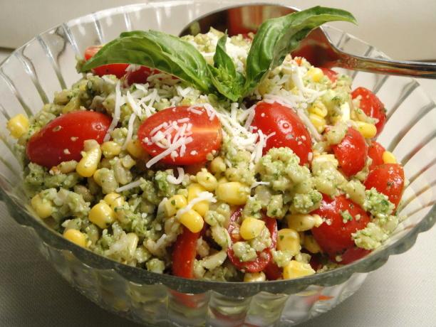 Barley Salad With Tomatoes and Corn. Photo by Debbwl