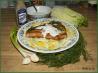 Salmon With a Creamy Sauce on a Bed of Greens. Recipe by Sharon123