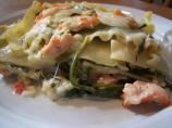 Dill-Licious Salmon and Spinach Lasagna: