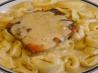 Fresh Broiled Salmon With Saucy Cheese Tortellini. Photo by NorthwestGal