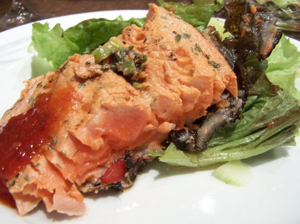 Grilled Salmon With Kiwi-Herb Marinade. Photo by Rita~