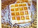 Orange Nut Waffles with Orange Syrup