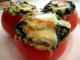 Cream Spinach Stuffed Tomatoes