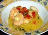 Spaghetti Squash Sauteed With Shrimp