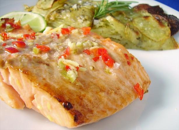 Lime and Ginger Grilled Salmon. Photo by Thorsten