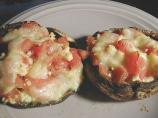 Grilled Portobellos With Pesto, Tomatoes and Feta. Photo by MarraMamba