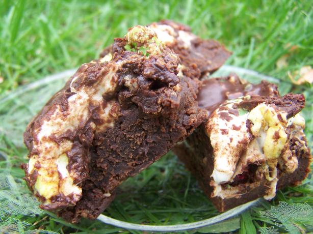 Marshmallow Crunch Brownie Bars. Photo by wicked cook 46