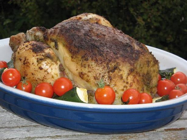 Pesto Roast Chicken. Photo by The Flying Chef