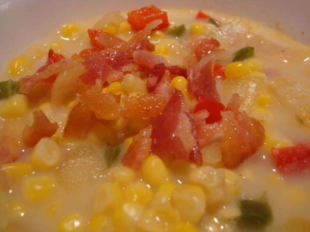 Spicy Corn Chowder. Photo by Starrynews
