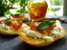 Fig Jam and Goat Cheese Crostini. Recipe by alligirl
