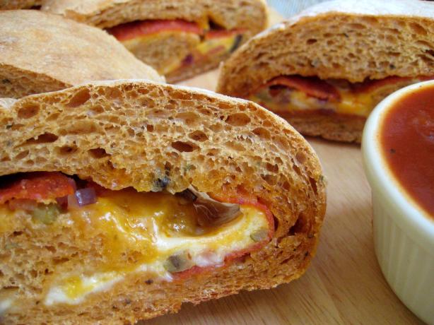 Pizza Stromboli. Photo by gailanng