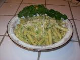 Almond Pesto Pasta. Photo by Chef TraceyMae