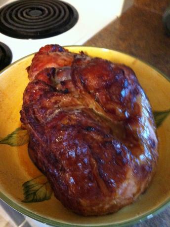 Bone-In Ham on the Barbecue With Honey-Butter Glaze. Photo by TrudyKern