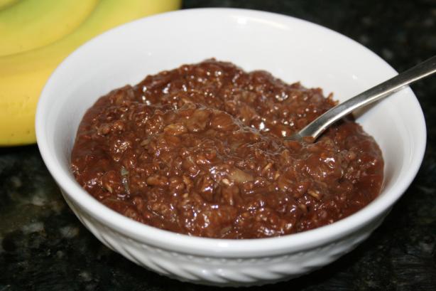 Chocolate Monkey Oatmeal (For One - Gluten Free). Photo by Emily Elizabeth