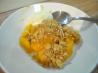 Peach Crumble Crunch. Recipe by katew