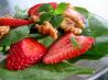 Spinach Salad W /Strawberries, Lemon Verbena and Candied Walnuts. Recipe by Cookgirl