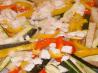 Medley of Oven Roasted Veggies With Lime Juice and Feta Cheese. Recipe by Lalaloula