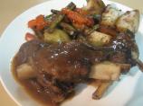 Lamb Shanks With Merlot and Garlic