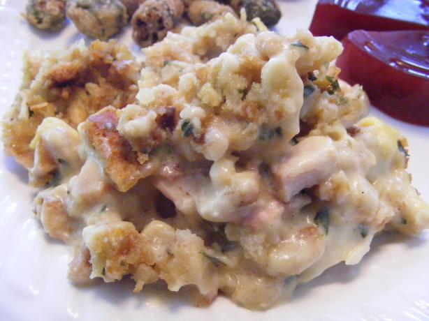 Chicken and Stuffing Bake. Photo by Seasoned Cook