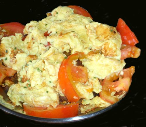 Chinese Eggs and Tomatoes. Photo by Bergy