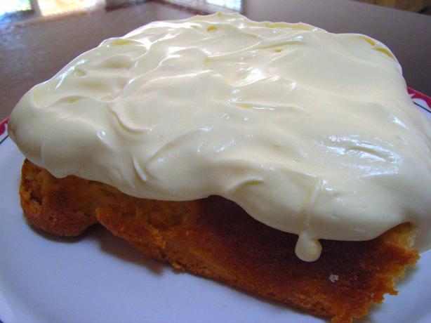 Gold Cake With Easy Fudge Frosting. Photo by katew