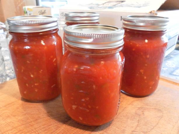 Jana's Home Canned Picante Sauce. Photo by Pam-I-Am