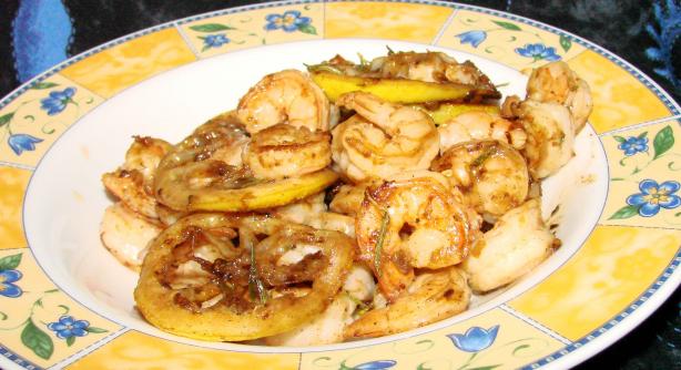 Greg Henry's Creole "bbq" Shrimp. Photo by Boomette