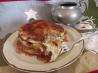 Apple Sausage Pancakes With Cider Syrup. Recipe by Mikekey