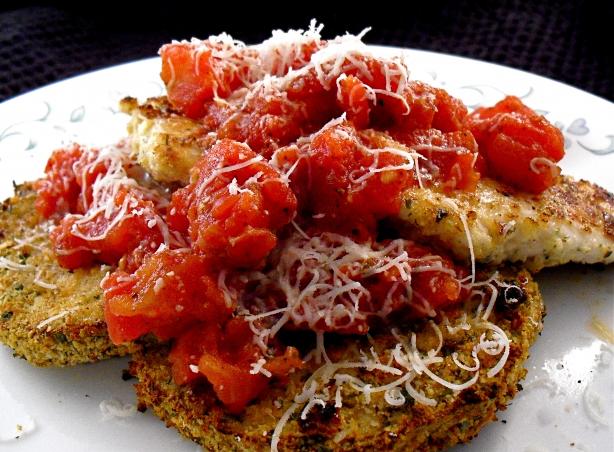 Chicken and Eggplant Parmesan. Photo by PaulaG