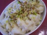Nif's Buttermilk Mashed Potatoes With Sauteed Leeks